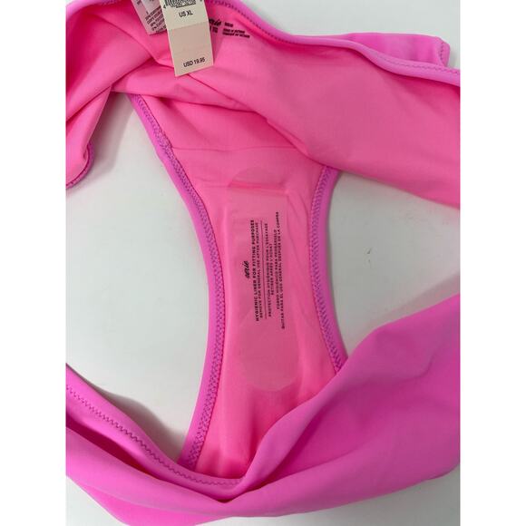Aerie Bikini Bottom Brief Bathing Suit Hot Pink XL NWT - Picture 4 of 5